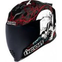 ICON AIRFLITE SKULL  HELMET BLACK/WHITE