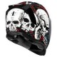 AIRFLITE SKULL  HELMET BLACK/WHITE